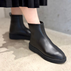 プラットフォームストレッチショートブーツ
