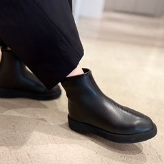 プラットフォームストレッチショートブーツ