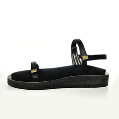 【マシュマロフィット】フラットストラップサンダル