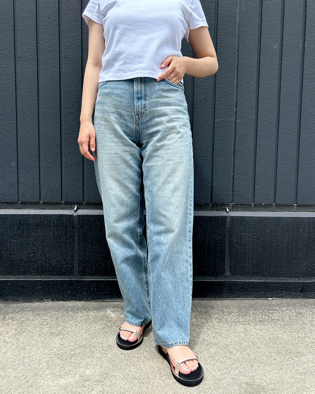 【マシュマロフィット】フラットストラップサンダル