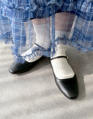 【Renewal】フラットストラップパンプス