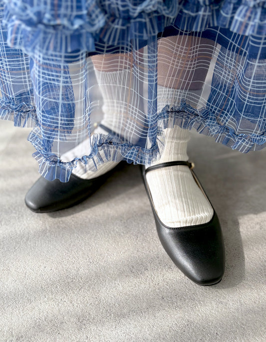 【Renewal】フラットストラップパンプス