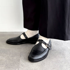 【Renewal】Tストラップシューズ