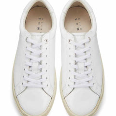 レースアップスニーカー (フェイクレザー)