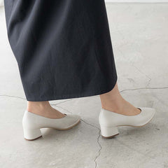 ステッチポインテッドパンプス