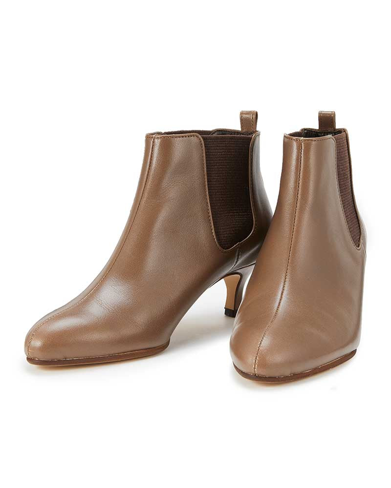 キトゥンヒールサイドゴアブーツ