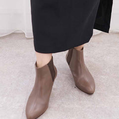 キトゥンヒールサイドゴアブーツ