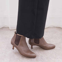 キトゥンヒールサイドゴアブーツ