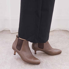 キトゥンヒールサイドゴアブーツ