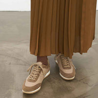 レザーコンビスニーカー