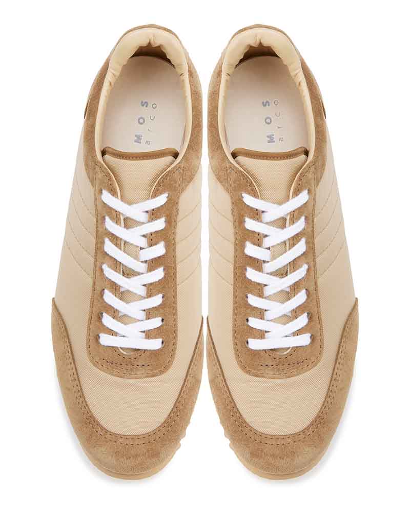 レザーコンビスニーカー