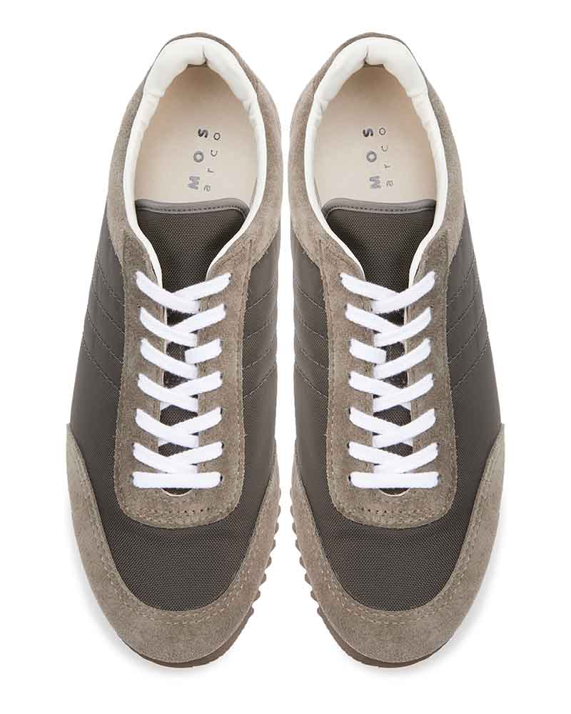 レザーコンビスニーカー