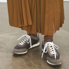 レザーコンビスニーカー