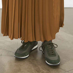 レザーコンビスニーカー