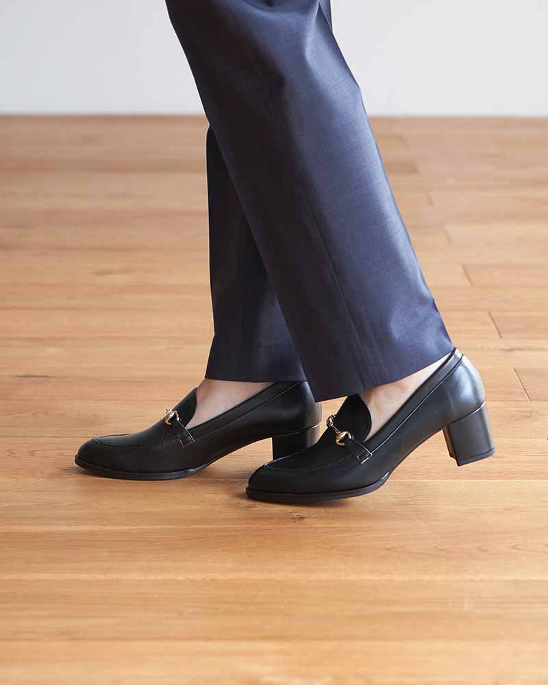 ヒールアップビットローファー