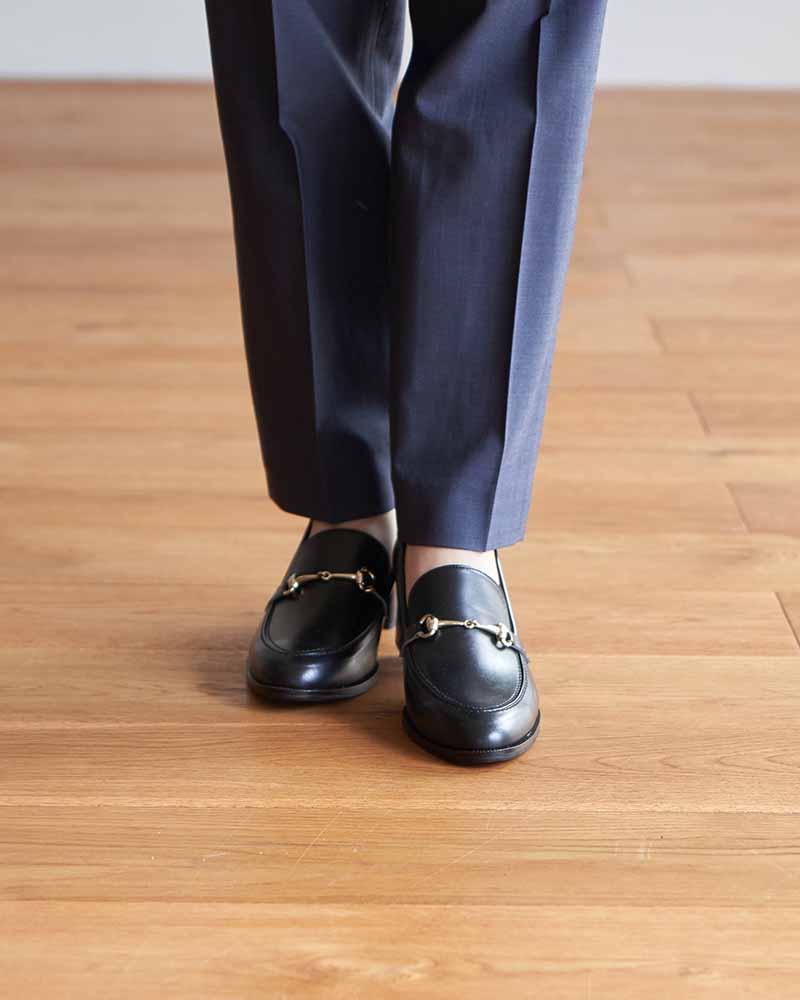 ヒールアップビットローファー