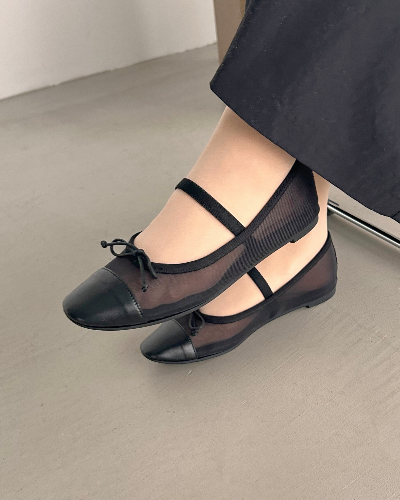 ストラップ付チュールバレエ