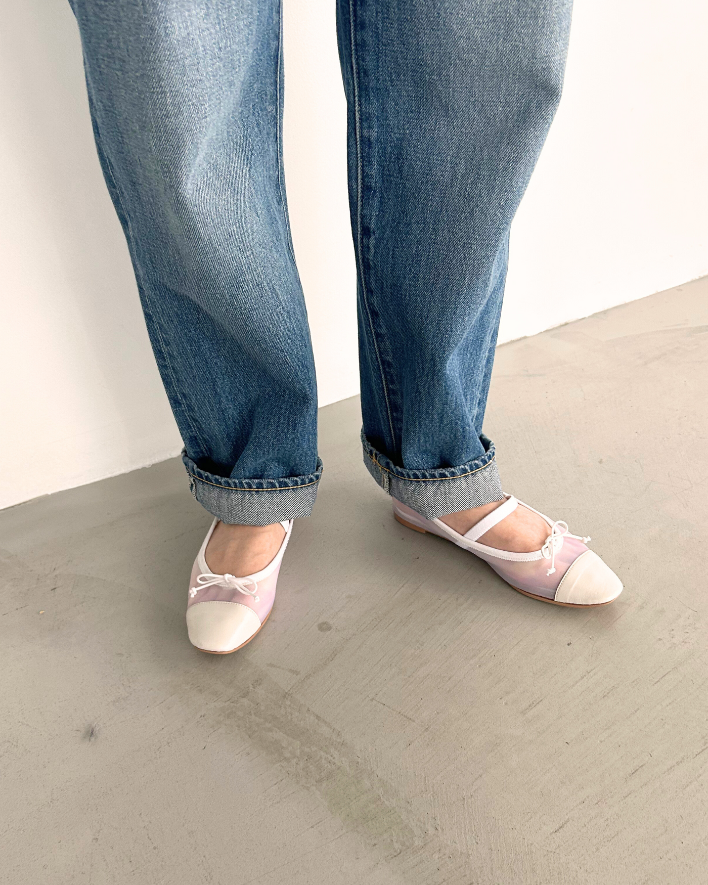 ストラップ付チュールバレエ