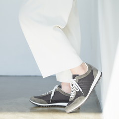 レザーコンビスニーカー