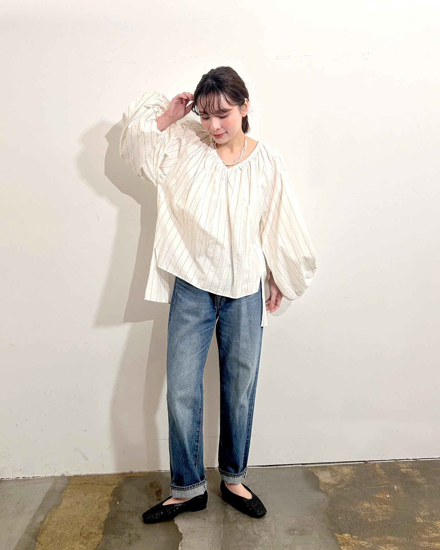 パナマフラットパンプス