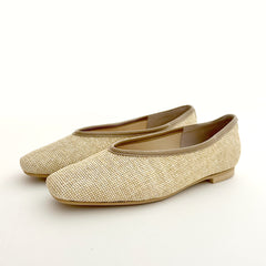 パナマフラットパンプス